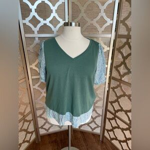 NWT | Suzanne Betro Top | Sweater Floral | 2X